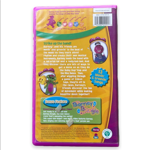 Movin’ and Groovin’ Barney VHS - Picture 3 of 3